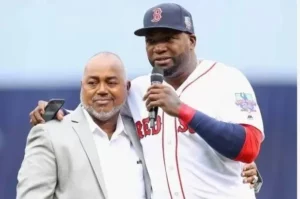 David Ortiz junto a su padre Américo Ortiz