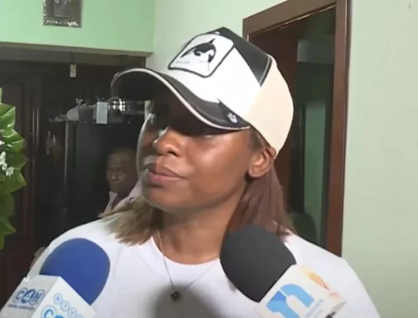 Estefany Brazobán, hija del fallecido.