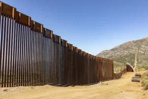 Parte del muro fronterizo de los Estados Unidos