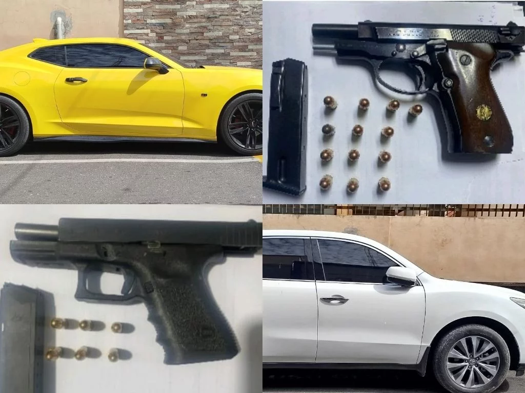 Elementos incautados por la Policía Nacional.
