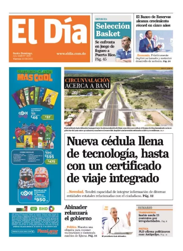 Portada impresa 15-08-2025