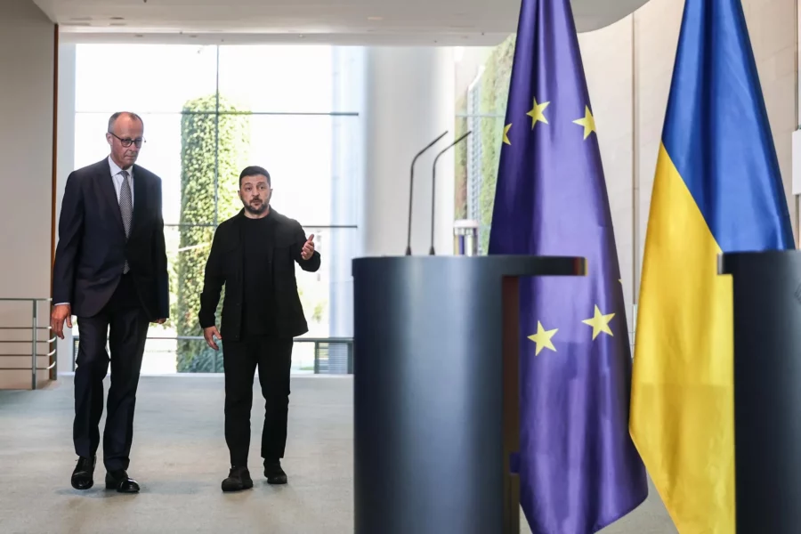 Zelensky y el canciller aleman Zelensky y el canciller aleman