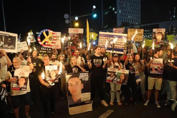 familas de rehenes en gaza