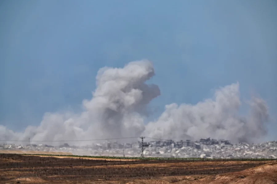 humo en Gaza