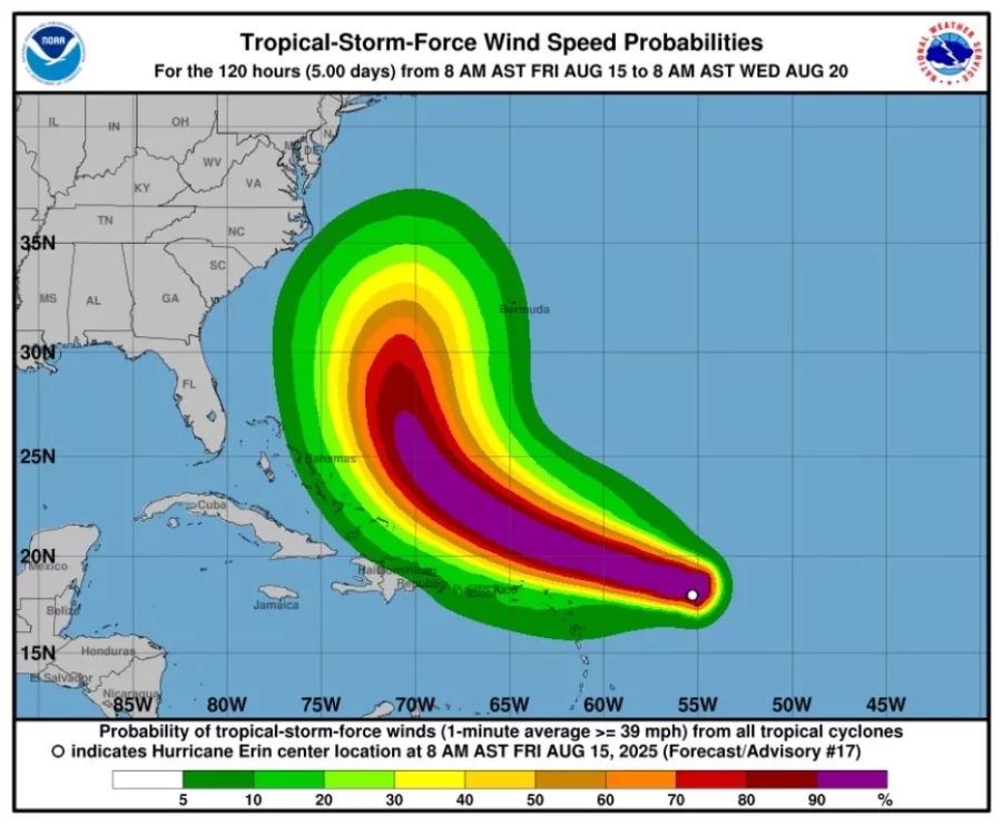 tormenta tropical ERIN-huracan-oleaje anormal