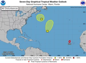 Tormenta Tropical Erin -lluvias