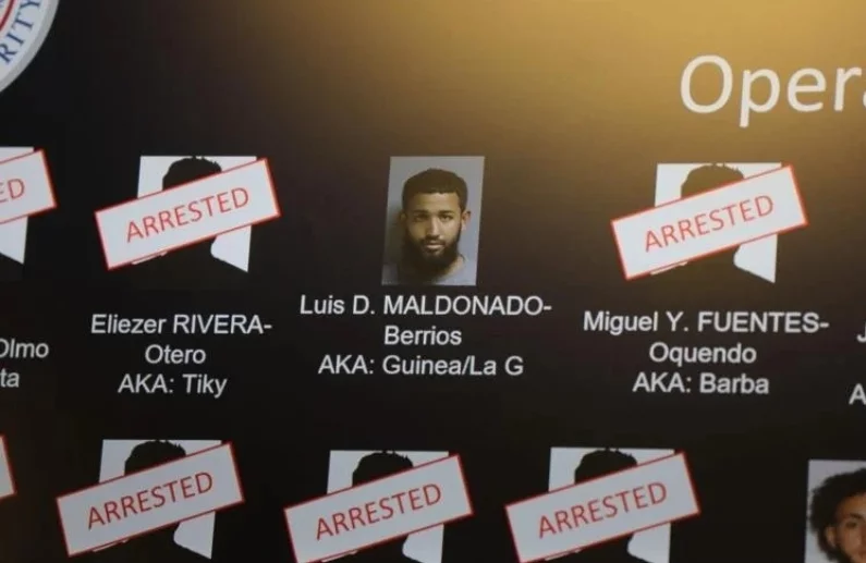 Los detenidos en varios operativos de las autoridades.