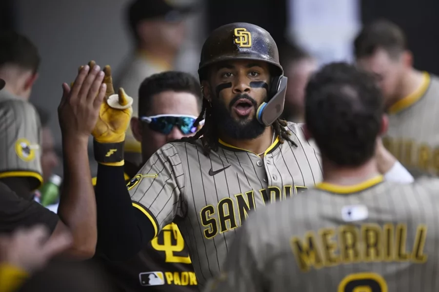 Fernando Tatis Jr pegó su cuadrangular 150 en su carrera en las Grandes Ligas. Fernando Tatis Jr pegó su cuadrangular 150 en su carrera en las Grandes Ligas.