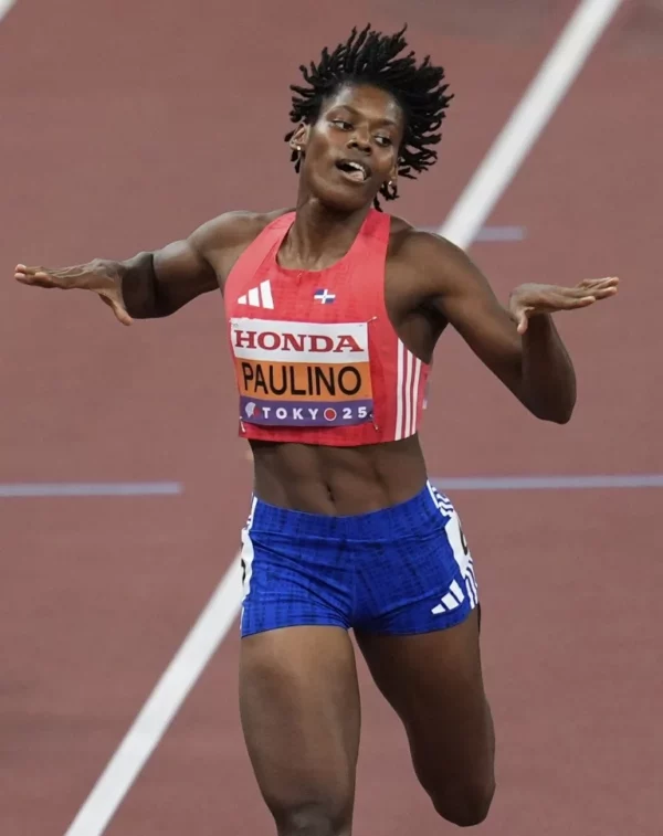 Marileidy Paulino es una de las atletas más seguidas en el Campeonato Mundial Atletismo.   ap