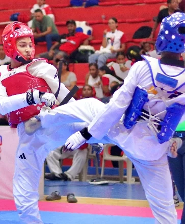 Aspecto de una de las peleas en el campeonato.