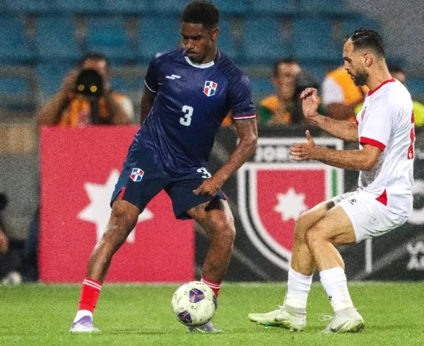 Amistoso ayer entre Jordania y la República Dominicana.