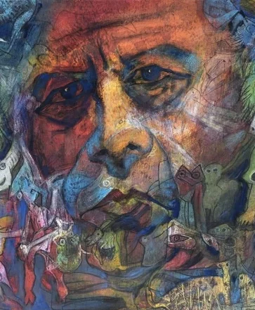 Autorretrato del maestro Ramón Oviedo.