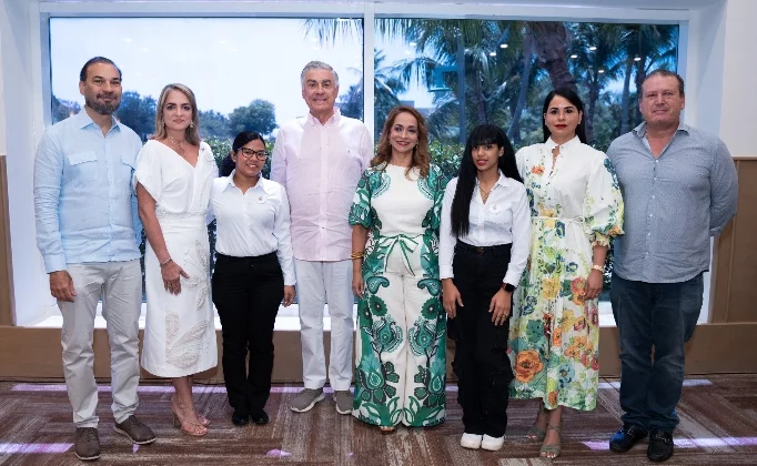 Representantes de la entidad en el encuentro.