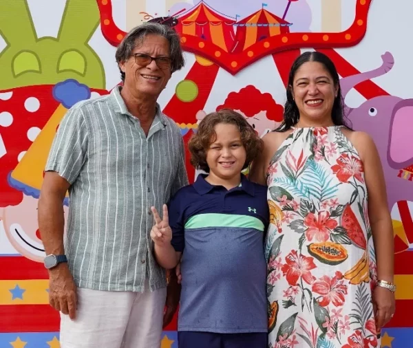 Rosa Zapata, Alejandro Alberto y  Alejandro Henríquez.