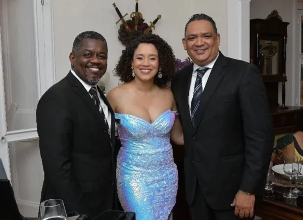 Porfirio Mateo, Stephany Ortega y Elvis Peralta.