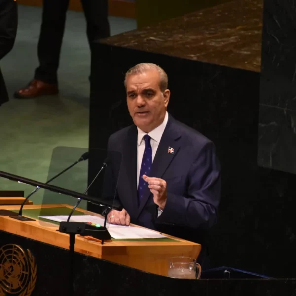 Abinader ante la ONU. FOTO: José De León