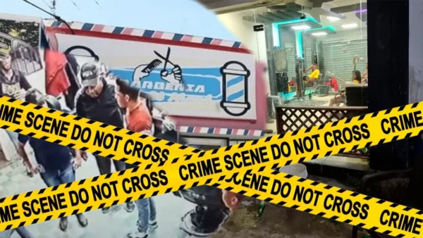 Barberías y altercado de la Policía Nacional.