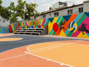 Cancha del Parque Fundación.