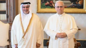 El papa y el príncipe de Bairen.