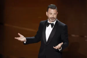 Fotografía de archivo del comediante y presentador estadounidense Jimmy Kimmel.