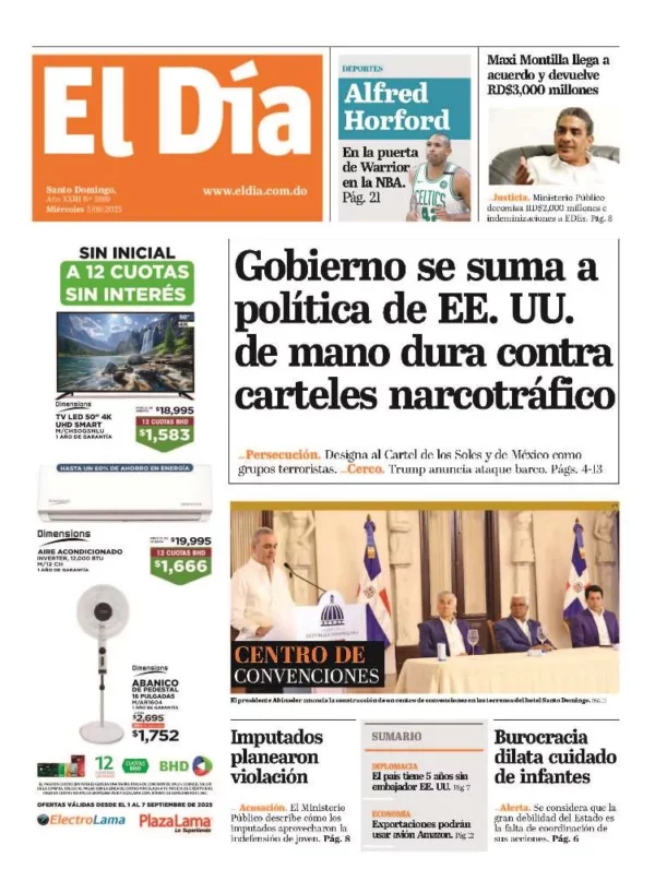 Portada impresa 03-09-2025
