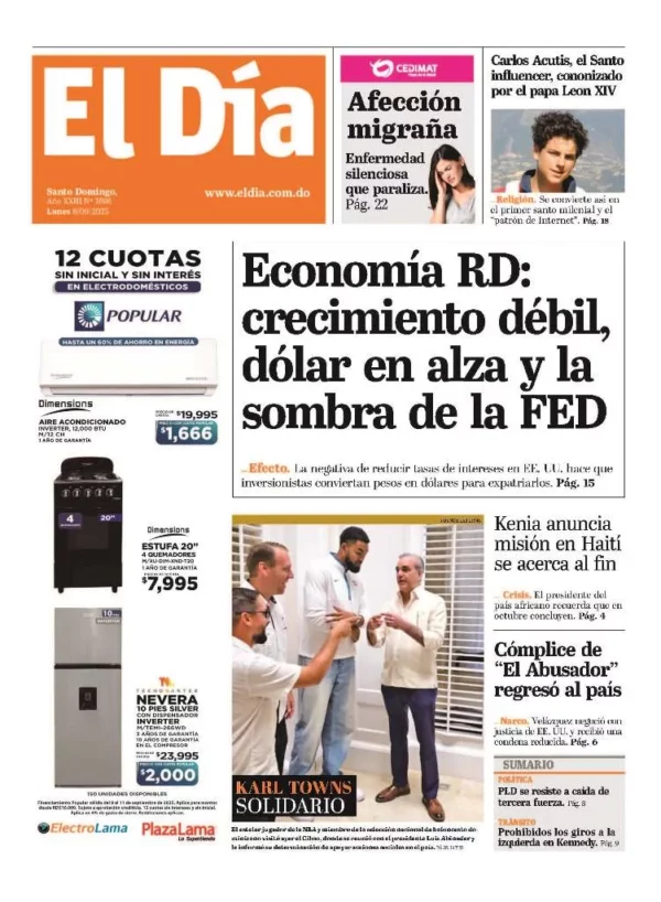 Portada impresa 08-09-2025