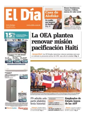 Periódico El Día - Edición Impresa 12 de Septiembre