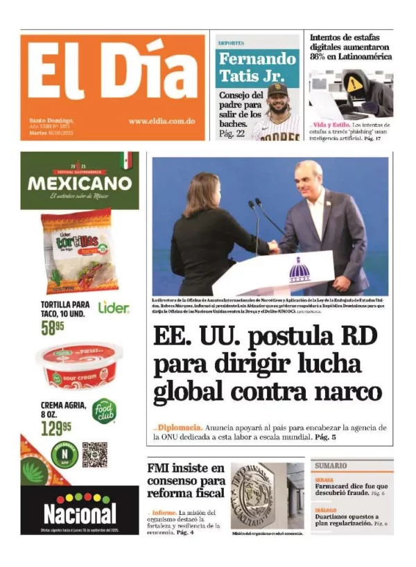 Portada impresa 16-09-2025