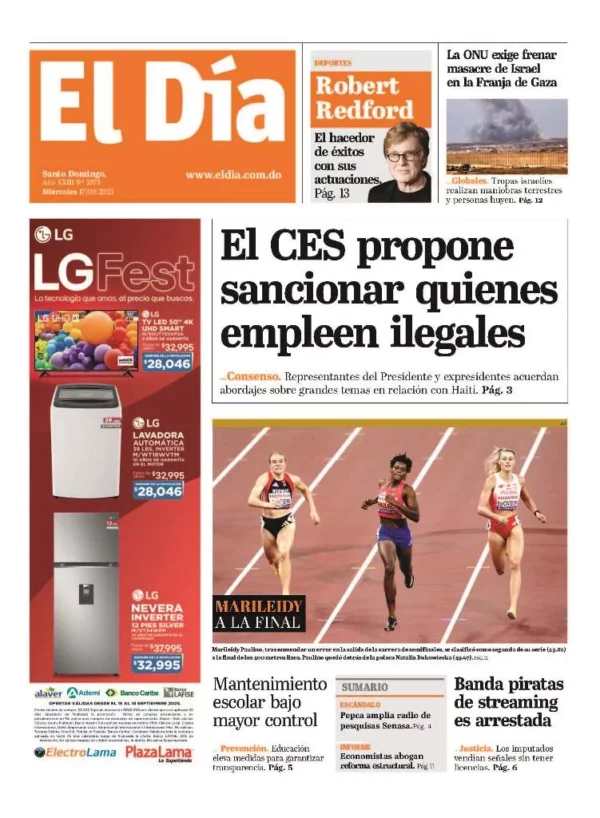 Portada impresa 17-09-2025