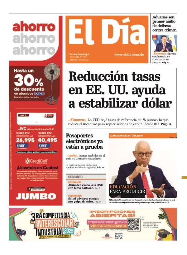 Portada impresa 18-09-2025