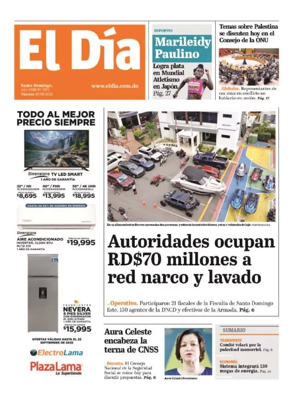 Portada impresa 19-09-2025