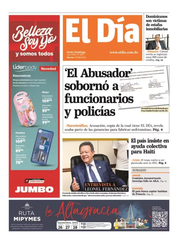 Portada impresa 23-09-2025