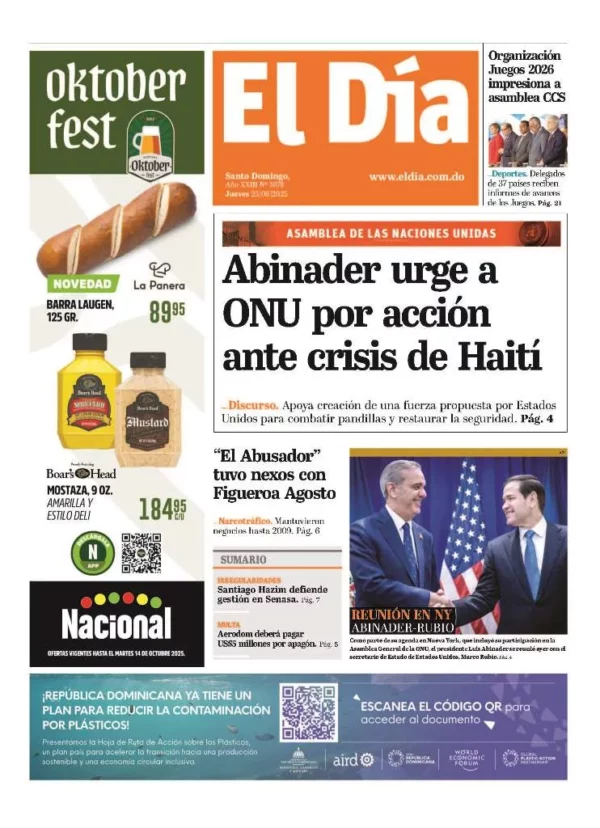 Portada impresa 25-09-2025