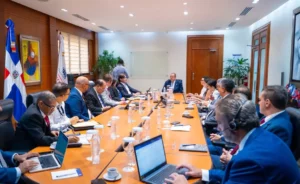 Visita del FMI al Ministerio de Economía.
