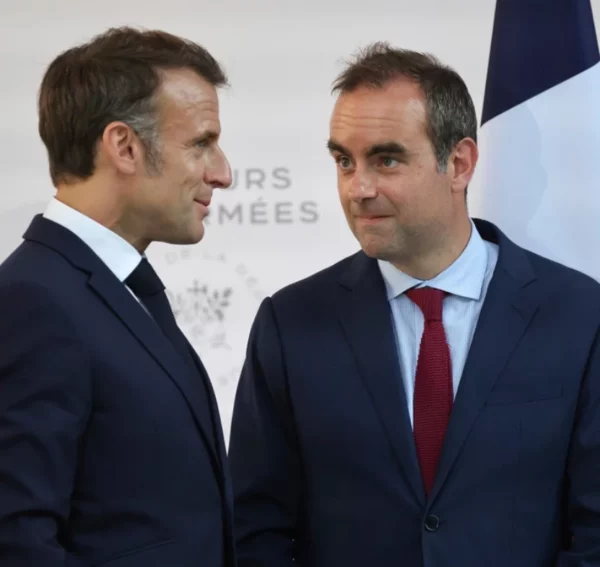 Emmanuel Macron y el primer ministro Sébastien Lecornu.