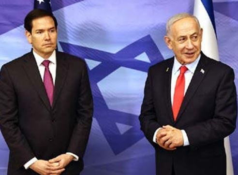 El secretario de Estado, Marco Rubio, se reunió con Netanyahu en Jerusalén.