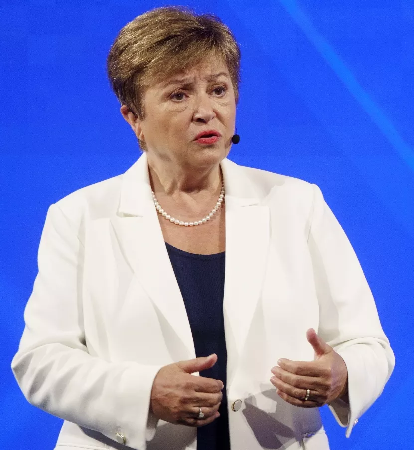 IMF Managing Director Kristalina Georgieva delivers speech at Milken Institute