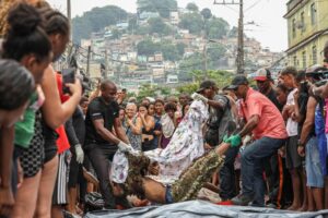 Parte de las víctimas de la acción policial en la ciudad de Rio de Janeiro
