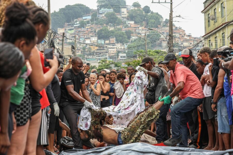 Parte de las víctimas de la acción policial en la ciudad de Rio de Janeiro