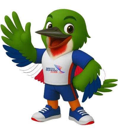 Colí, mascota de los Juegos Santo Domingo 2026.
