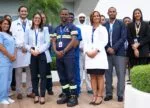 Colaboradores de la empresa de servicios integrales.