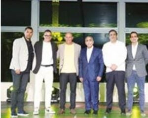 Luis Urueta, Gian Guz mán, René Francisco,  Víctor García, Danilo  Ginebra y Gustavo García.