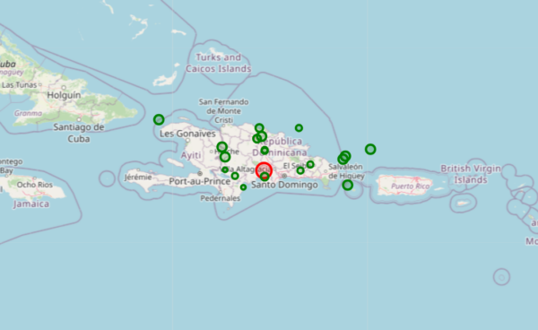 Temblor en Santo Domingo