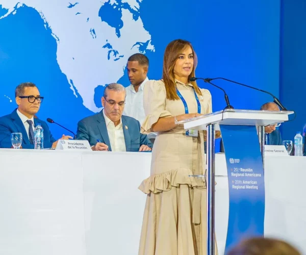 Laura Peña Izquierdo durante  la reunión regional.