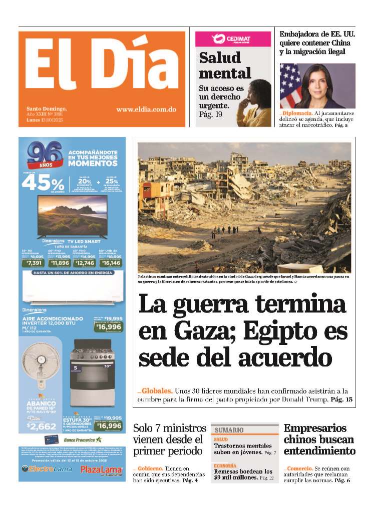 Portada impresa 13-10-2025