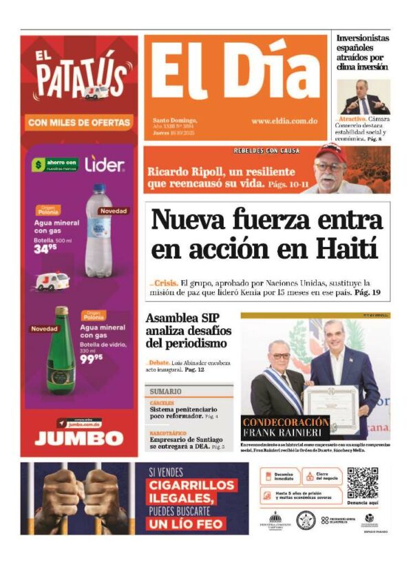 Portada impresa 16-10-2025
