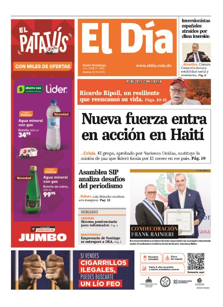 Portada impresa 16-10-2025