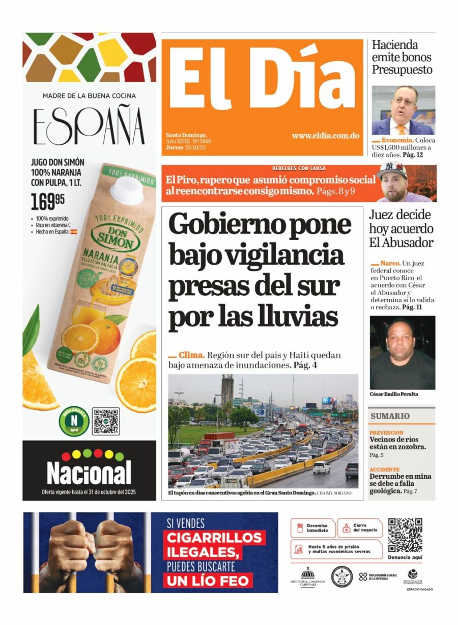 Portada impresa 23-10-2025