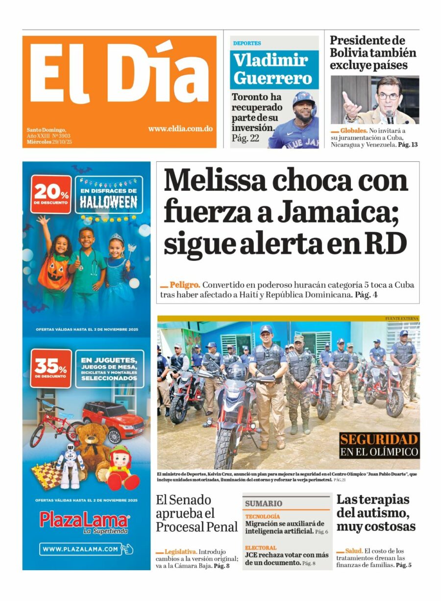 Portada impresa 29-10-2025