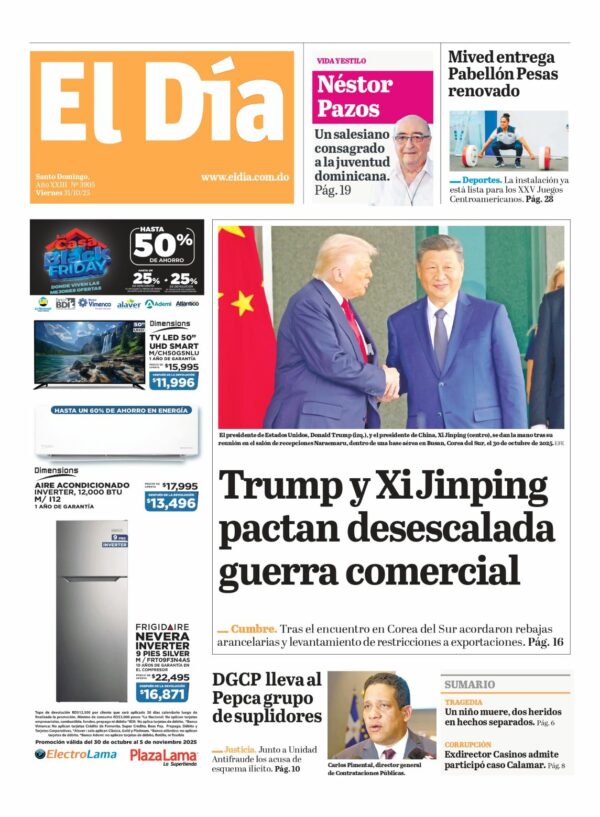 Portada impresa 31-10-2025